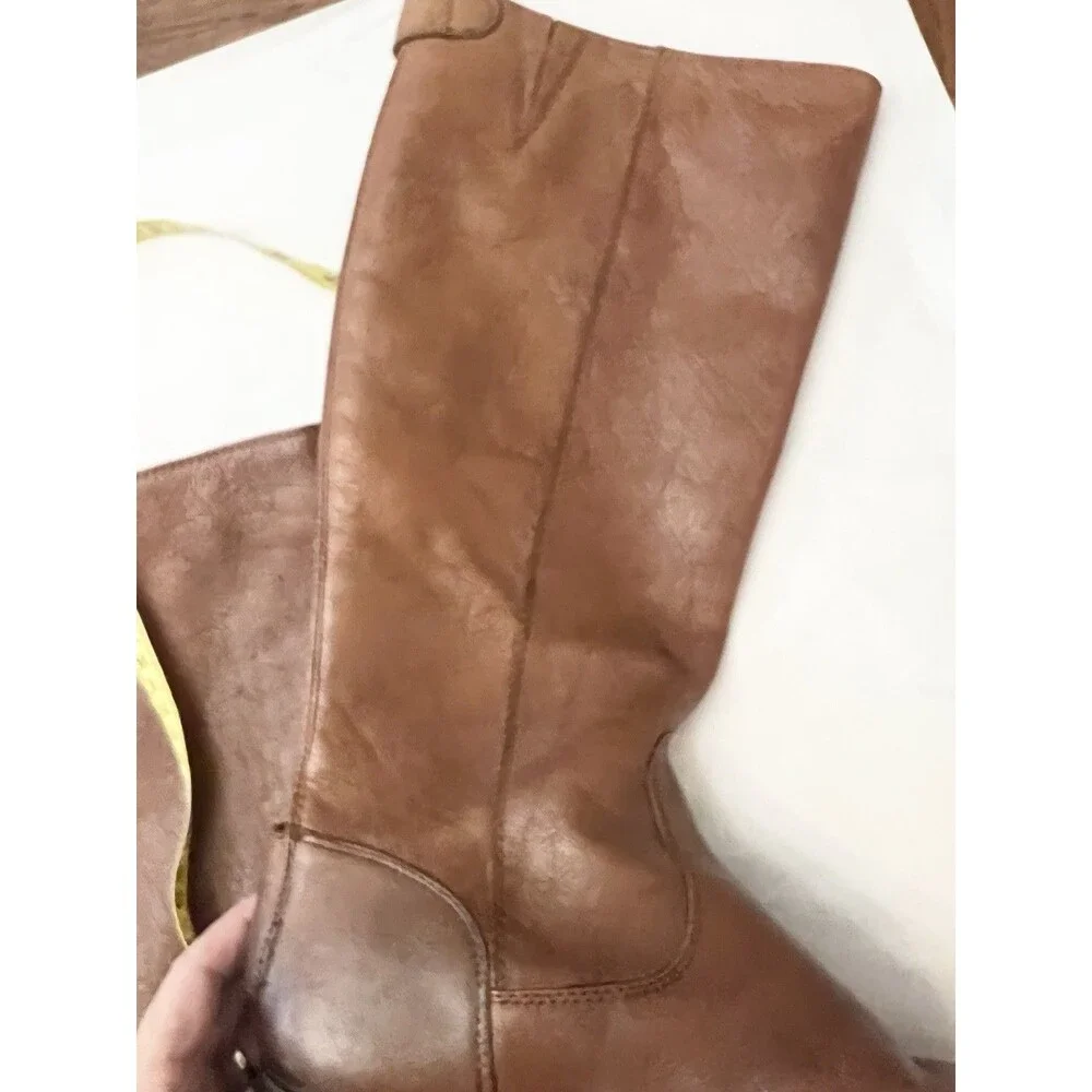 ARTURO CHIANG Brown Ombre Fierce Riding Boots 8.5 Tall